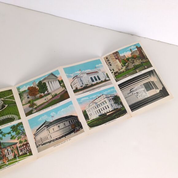 Souvenir Folder of Washington DC 1920s Fold-Out Postcards Unused US Capitol - Picture 10 of 10